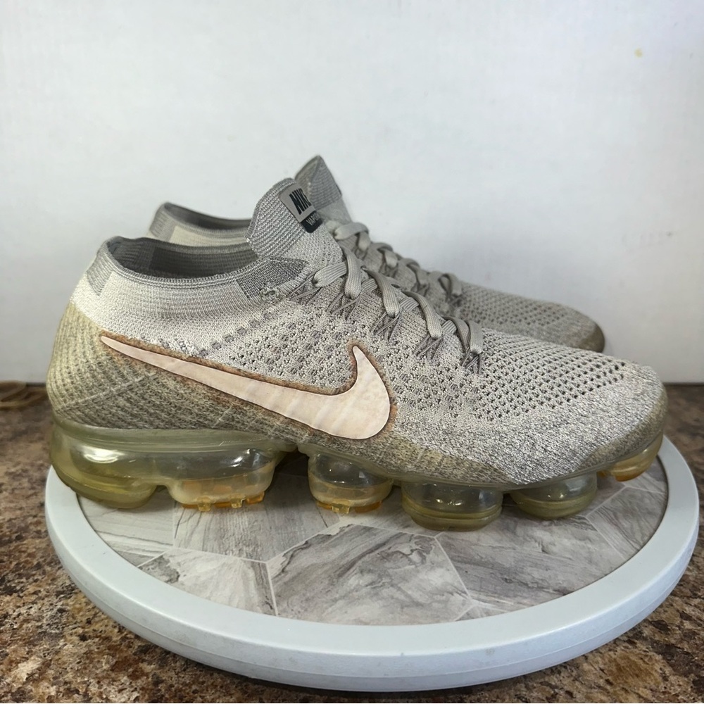 Nike Air VaporMax Flyknit Pale Grey 2017 849558-005 Mens Size 8‎